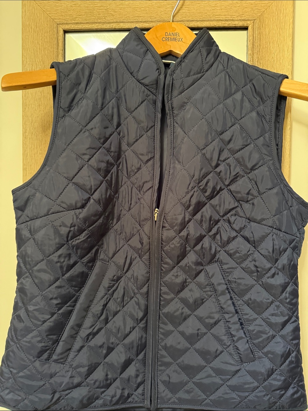 Karen Scott Quilted Vest in Navy